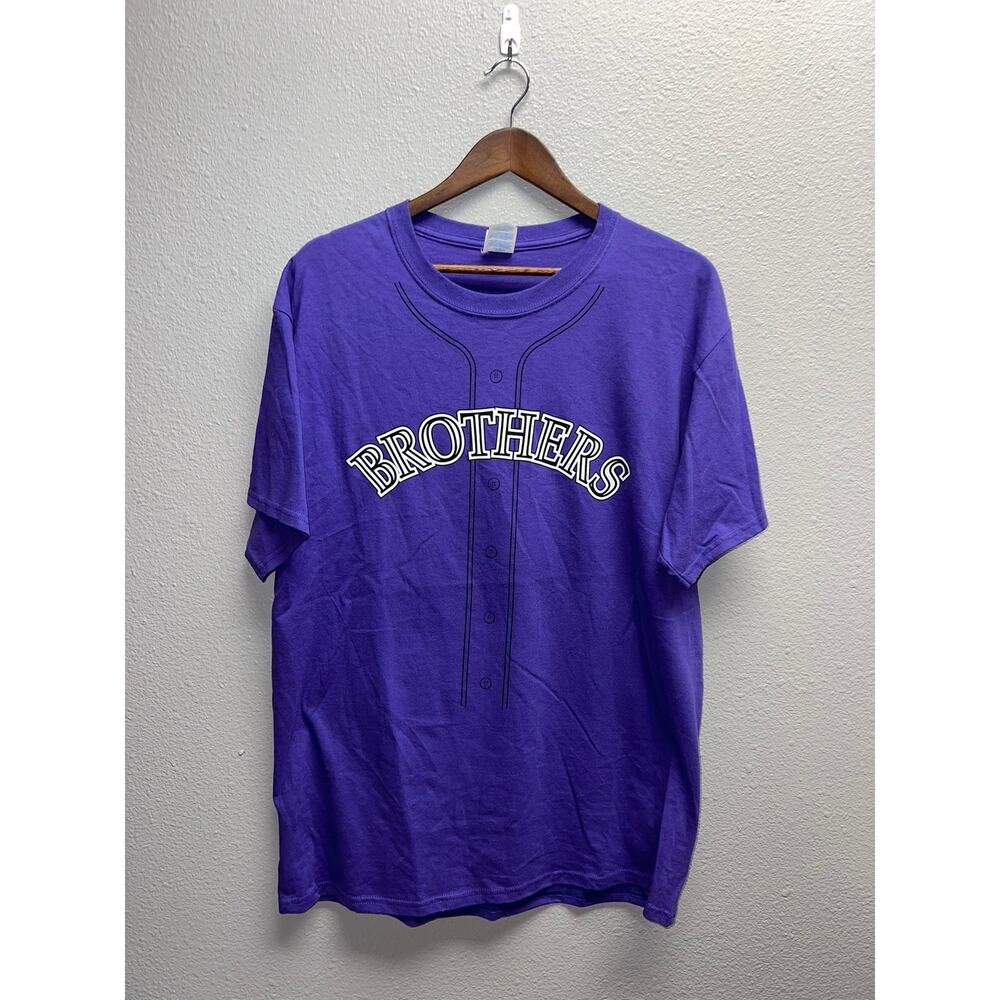 Colorado Rockies Opening Day Shirt Brothers Purple Baseball Tee L Large
